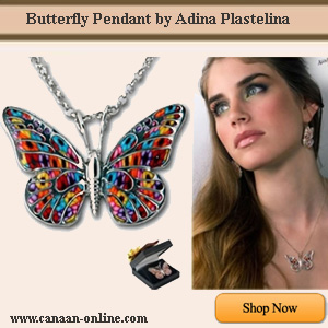 Butterfly Pendant by Adina Plastelina